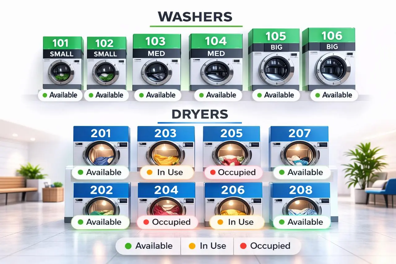 laundry machine alerts